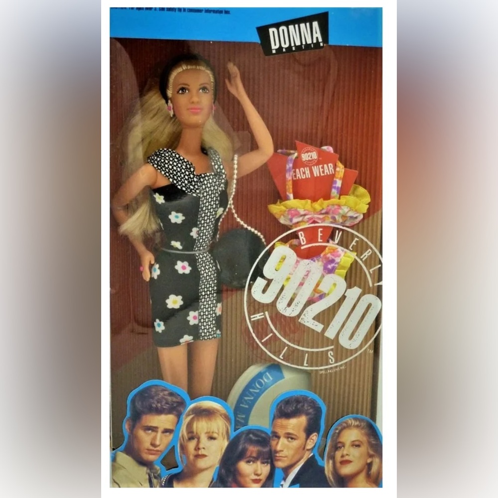 Vintage Mattel 1991 Beverly Hills 90210 Donna Martin Barbie Doll Tori Spelling